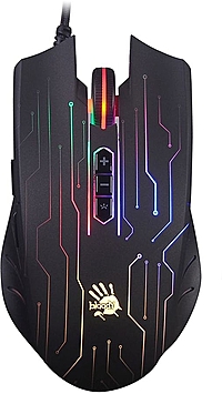 Мышь A4 Bloody Q82 черный/рисунок, оптическая (3200dpi), USB игровая (8but)