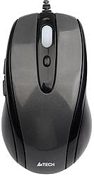 Мышь A4 V-Track Padless N-708X-1, серый, оптическая (1600dpi), USB (5but)