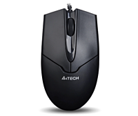 Мышь A4 V-Track Padless OP-550NU черный, оптическая (1000dpi), USB (2but)