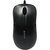 Мышь A4 V-Track Padless OP-560NU черный, оптическая (1000dpi), USB (2but)