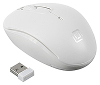 Мышь Oklick 505MW белый, оптическая (1000dpi), беспроводная USB (3but)