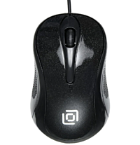 Мышь Oklick 385M черный, оптическая (1000dpi), USB для ноутбука (2but)