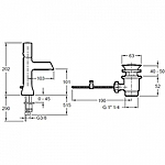 Смеситель для раковины Jacob Delafon Toobi E8959-CP хром