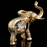 Сувенир «Слонёнок», 6х2,7х5 см, с кристаллами Сваровски
