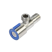 Кран угловой Ledeme L70507C, 1/2" х 1/2", керамическая кран-букса, нержавеющая сталь