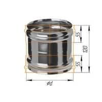 Адаптер Феррум ММ для печи, нержавеющий 430/0,5 мм, d 160