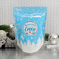 Снег искусственный сыпучий для декора "Мягкий с блестками" 50 г