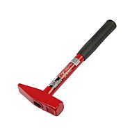 Молоток слесарный LOM, квадратный боек, металлическая обрезиненная рукоятка, 500 г