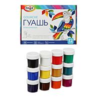 Гуашь 12 цветов «Гамма» «Классическая», 20 мл
