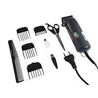 Машинка для стрижки волос Aresa AR-1811, 7 Вт, сеть, 4 насадки, синяя