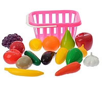 Набор «Фрукты и овощи» в корзине  У758 ,17  предметов  МИКС