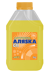 Антифриз Аляска -40 G11 Yellow 1 кг желтый