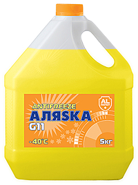 Антифриз Аляска -40 G11 Yellow 5 кг желтый