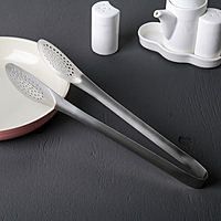 Щипцы поварские «Чезена» закругленные с перфорацией, длина 28 см