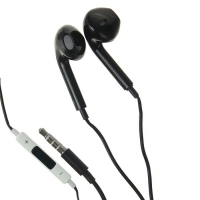 Наушники LuazON, вкладыши, микрофон, чёрные