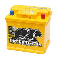 Аккумуляторная батарея Тюменский медведь 55 А/ч - 6 СТ АПЗ, Са/Са, прямая полярность, укороченный