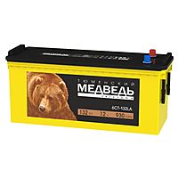 Аккумуляторная батарея Тюменский медведь 132 А/ч - 6СТ АПЗ, прямая полярность