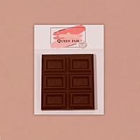 Зеркало компактное "Шоколадное чудо" маленькая плитка, цвета МИКС