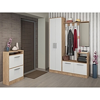 Шкаф Энтер 540х343х2080 Дуб сонома/белый