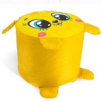 Мягкая игрушка «Пуфик Заяц» 40см х 40см, цвет жёлтый