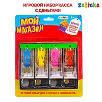 Игровой набор «Мой магазин»: пластиковая касса, монеты, деньги (рубли)