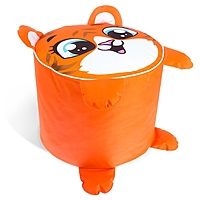 Мягкая игрушка «Пуфик Тигр» 40см х 40см, цвет оранжевый