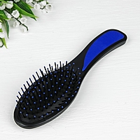 Расческа массажная, овальная, 21см, цвет МИКС