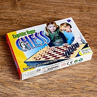 Игра настольная "Шахматы малые", с ящиком, магнитная, в коробке, 17х12 см