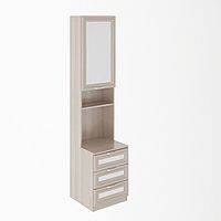 Стеллаж для принтера«Остин, 450×475×2000 мм, цвет шимо светлый/белый