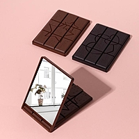 Зеркало компактное "Шоколадное чудо", цвета МИКС