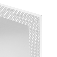 Зеркало «Милана», настенное, белый багет, 60×120 см