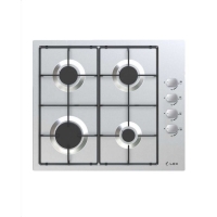 Варочная поверхность Lex GVS 644-1 IX, газовая, 4 конфорки, серебристая
