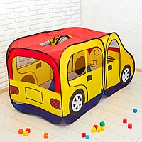 Игровая палатка "Авто", цвет красно-желтый