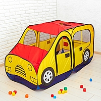 Игровая палатка "Авто", цвет красно-желтый
