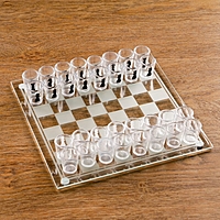 Пьяная игра "Пьяные шахматы": 32 рюмки, поле 25 × 25 см