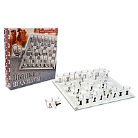 Пьяная игра "Пьяные шахматы": 32 рюмки, поле 25 × 25 см