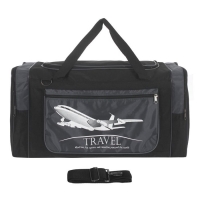 Сумка дорожная на молнии "Витязь", 1 отдел, 3 наружных кармана, серая