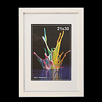 Фоторамка 21х30 см МДФ. №6 Белый, шир. 20 мм, толщ. 12 мм