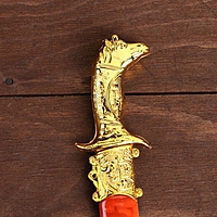 Сувенирный кортик, 19 см, рукоять в форме головы лошади