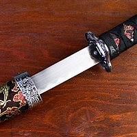 Сувенирное оружие «Катаны на подставке», чёрные ножны с узорами
