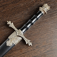 Сувенирный кортик, на рукояти корона, бронзовая отделка