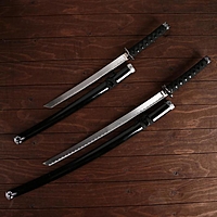 Сувенирное оружие «Катаны на подставке», чёрные ножны