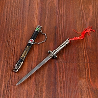 Кинжал сувенирный на подставке, на ножнах дракон, рукоять в форме светового меча, 25 см