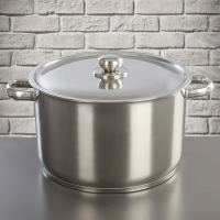 Кастрюля 10 л цельнотянутая, d=28 мм, с ТРС-3