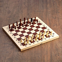 Шахматы "Классик" (доска дерево 43х43см, фигуры дерево, король h=8 см)