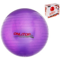 Мяч гимнастический d=65 см 850гр PVC, цвета МИКС