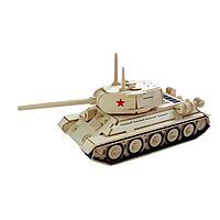 Сборная деревянная модель Средний танк