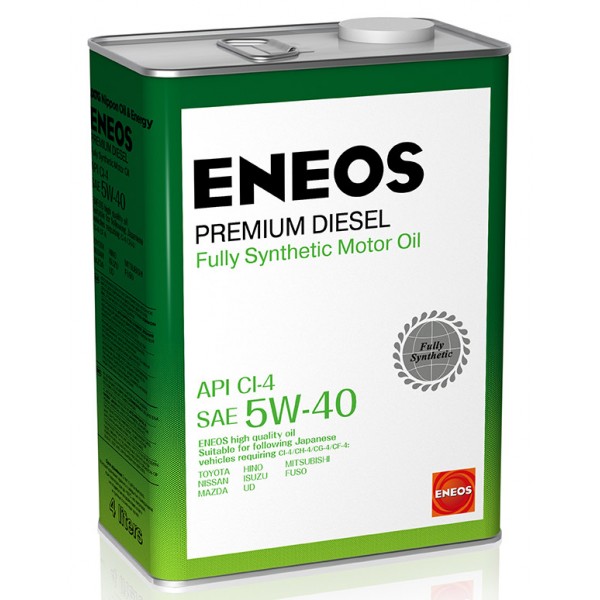 Масло моторное Eneos Premium Diesel CI-4 5W-40 4 л синт.