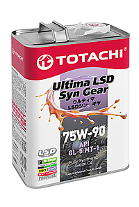 Масло трансмиссионное Totachi Ultima LSD Syn Gear 75W-90 4 л синт.