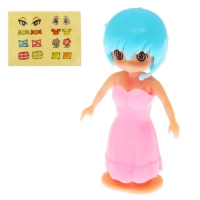 Конструктор "Девчонка", 6 деталей+ наклейки, цвета МИКС